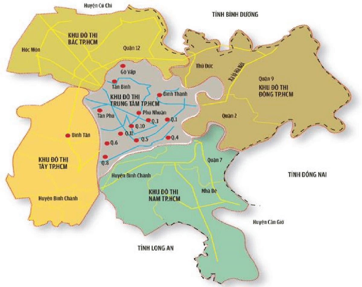 Tải Bản Đồ Chi Tiết Tp Hcm ❤️ Các Quận Tphcm ❤️ ( Sài Gòn) Năm 2023